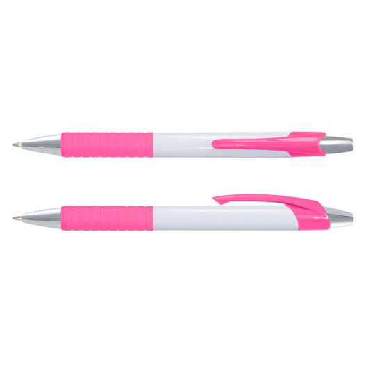 Pink White Barrel Byron Pens